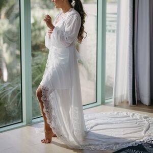 Le Rose Layla Lace Trim Maxi with Slip